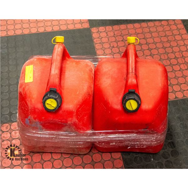 LOT OF 2 FUEL CANS
