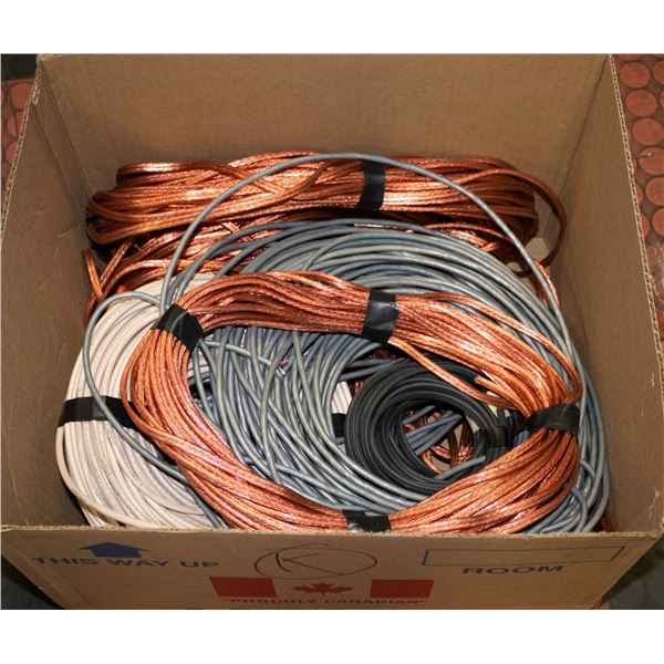 CABLE CORD- BOX LOT ASSORTED
