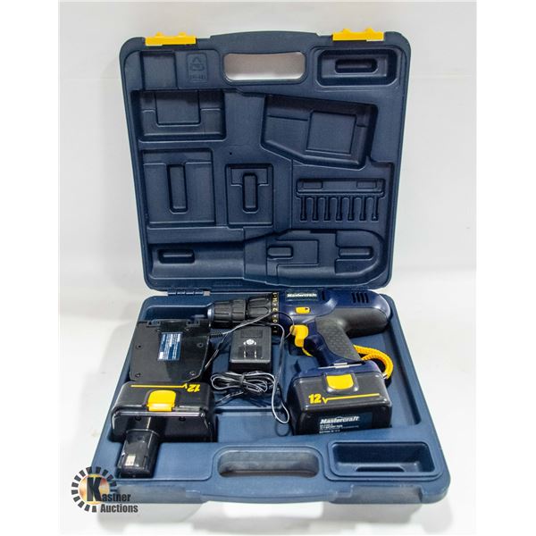 MASTERCRAFT 12V DRILL SET + CASE