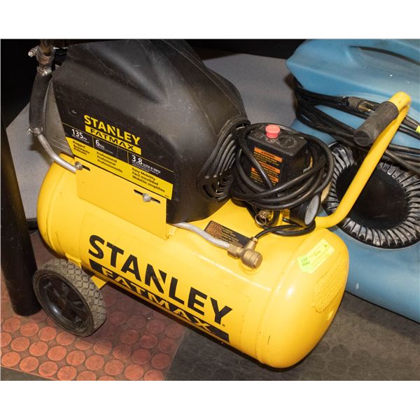 STANLEY FAT MAX 6 GALLON AIR COMPRESSOR ON WHEELS