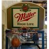 Image 1 : MILLER HIGH LIFE HOOP AND BALL 25" X 19"