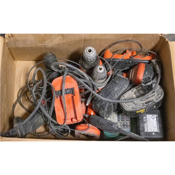 BOX OF POWER TOOLS