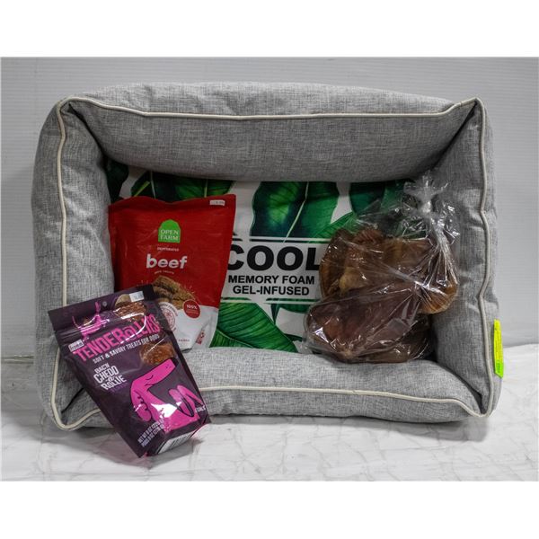 PETKIT ORTHOPEDIC DOG BED SIZE SM/MED WITH TREATS
