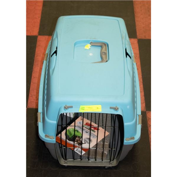 TUFF KENNEL FOR PETS UP TO 15 LBS SOLD W. CAT TOYS