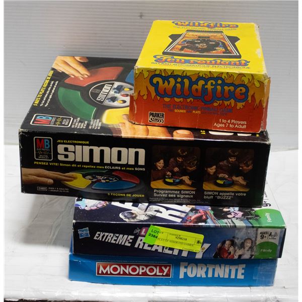 FLAT OF ASSORTED GAMES