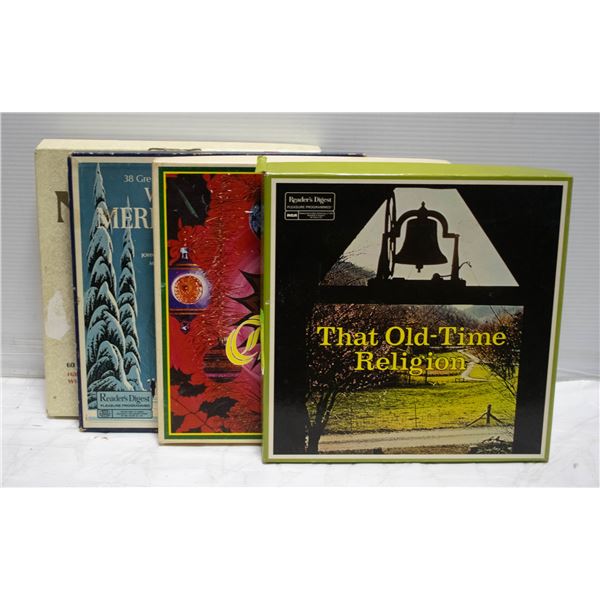 FLAT OF SETS OF VINTAGE RECORDS