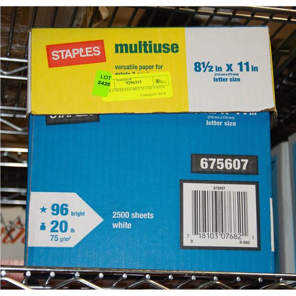 BOX 4 SLEEVES MULTI USE PAPER