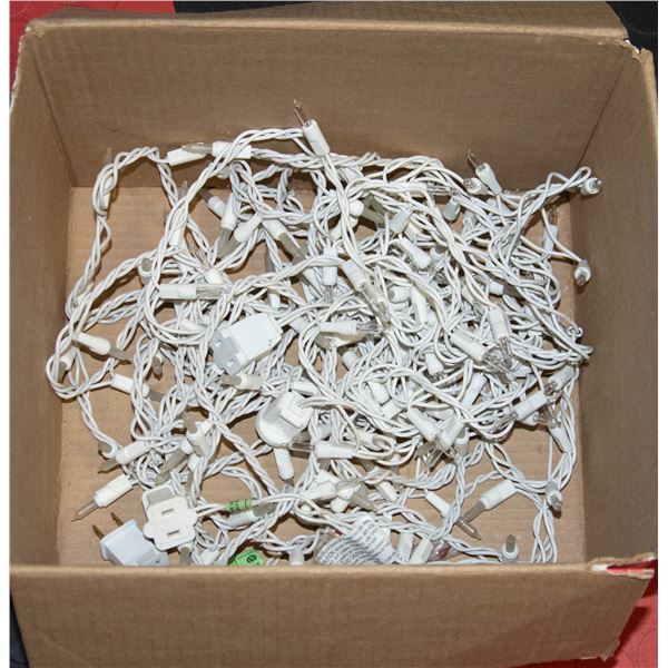 2 SETS OF CLEAR CHRISTMAS LIGHTS TESTED