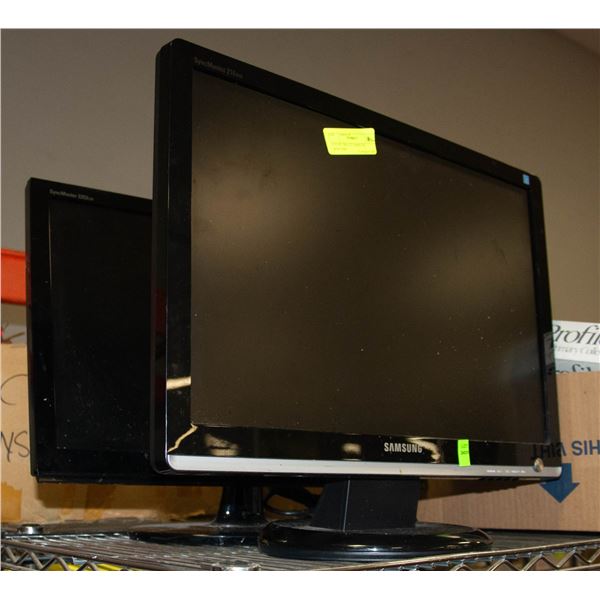 LOT OF TWO 22" SAMSUNG MONITORS