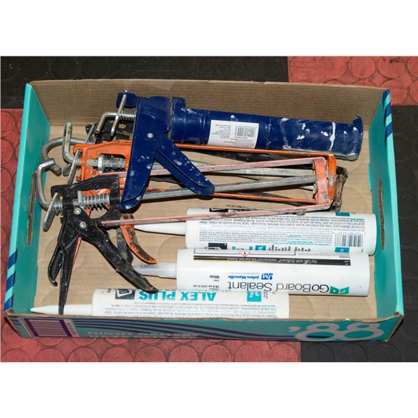 3 SILICONE TUBES PLUS 4 CAULKING GUNS