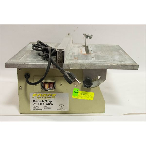 FORCE INTERNATIONAL BENCH TOP 7 INCH TILE SAW