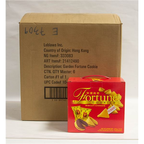 6 BOXES OF CHOCOLATE DIPPED FORTUNE COOKIES