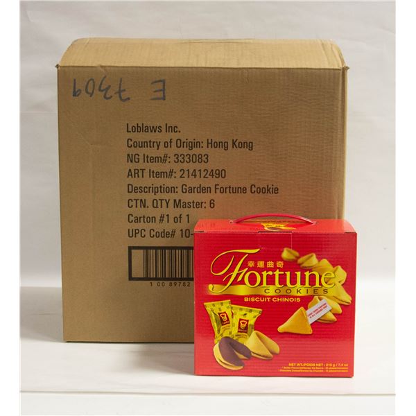 6 BOXES OF CHOCOLATE DIPPED FORTUNE COOKIES
