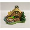 Image 1 : HEAVY 12" LARGE CERAMIC CHRISTMAS OUTDOOR CABIN &
