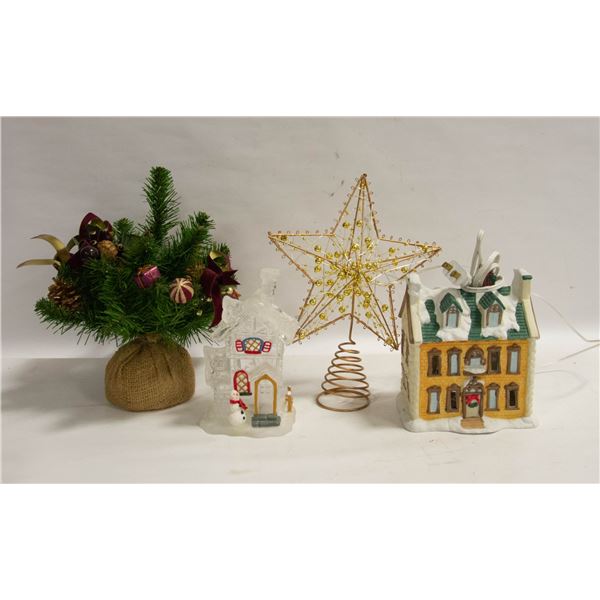 4 PCS CHRISTMAS HOUSE ELECTRIC CORD "TESTED"