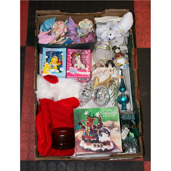 FLAT WITH CHRISTMAS ITEMS INCL. MY LITTLE