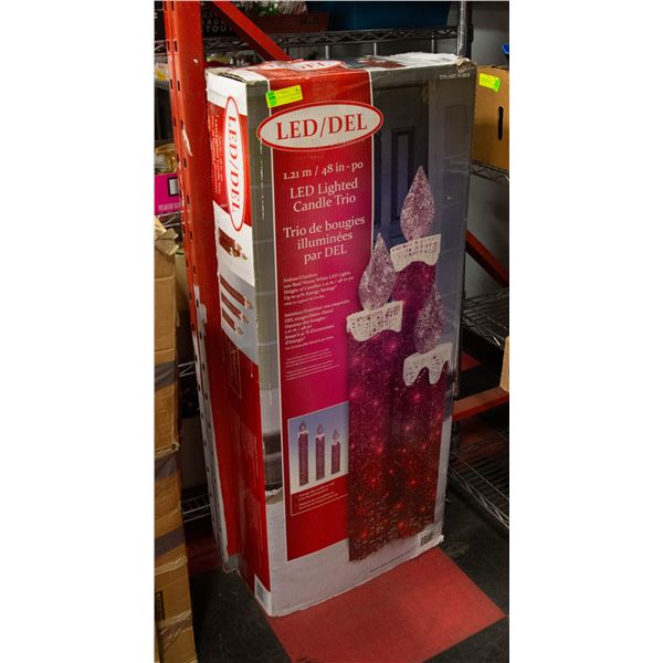 1.21M LED LIGHTED CANDLE TRIO