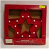 Image 1 : HOLIDAY COLLECTION HANGING LIGHT-UP RED &