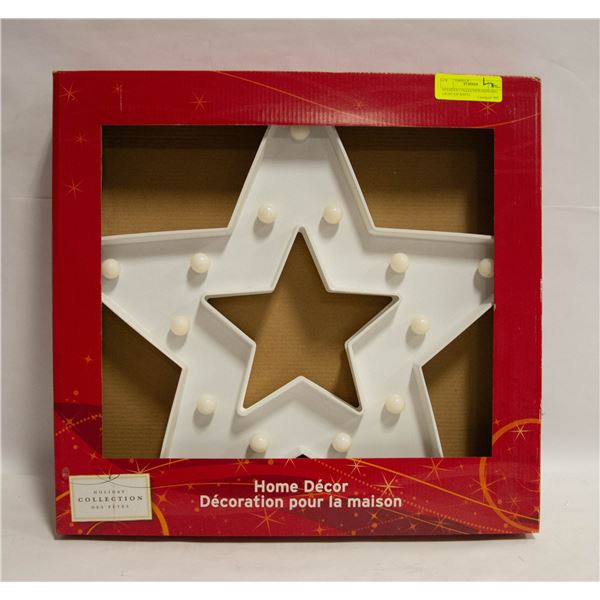 HOLIDAY COLLECTION HANGING LIGHT-UP WHITE