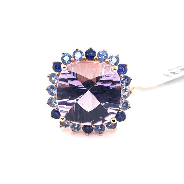 9.99ct Amethyst 18K Yellow Gold Ring