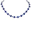 Image 2 : 62.65ct Blue Sapphire & diamond Necklace