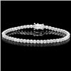 Image 1 : 18k White Gold 7.50ct Diamond Bracelet