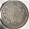 Image 1 : 1892 Queen Victoria 25 Cents