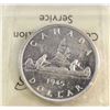 Image 1 : 1945 King George VI Canadian Silver Dollar ICCS-MS-63