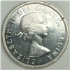 Image 2 : 1956 Queen Elizabeth II Canadian Silver Dollar UNC