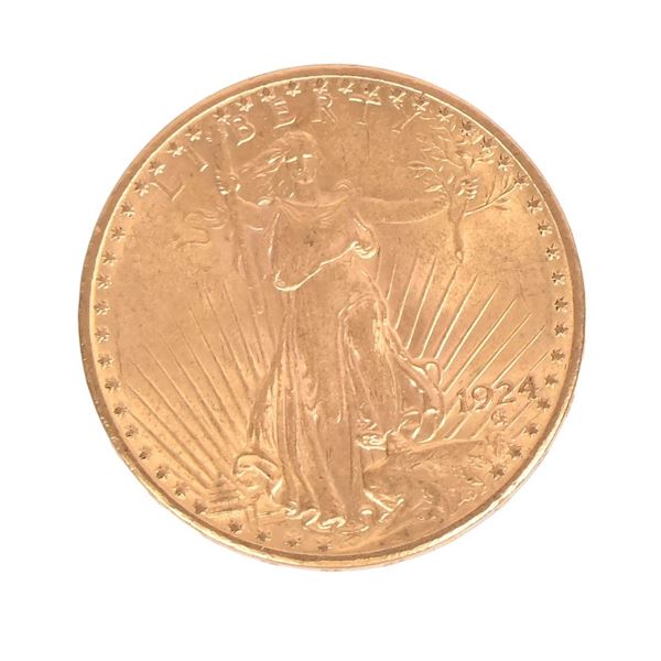 1924 Saint Gaudens $20 Gold Coin