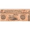 Image 3 : Republic of Texas $100 Stock Certificate Cancelled