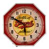 Image 1 : Pearl Beer Advertising Octagon Neon Clock