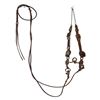 Image 1 : Early Headstall,Rawhide Reins, Silver Mounted Bit