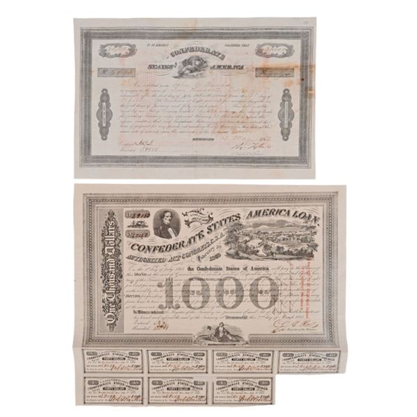 Texas Confederate Civil War Loan Certificates