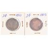 Image 1 : 1803 & 1853 Large Cent Pieces