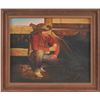Image 1 : Rick Ticse Cowboy Oil Painting On Canvas