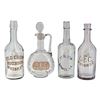 Image 1 : O.F.C. Whiskey Glass Decanter and (3) Bottles.