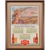 Image 1 : Goetz Country Club Beer 1949 Framed Calendar