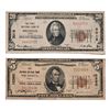Image 1 : 1929 Victoria & Brenham Texas National Bank Notes