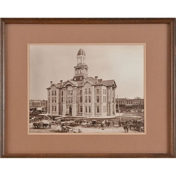 Fannin County Texas Courthouse Framed Photo