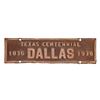 Image 1 : Dallas Texas Centennial 1936 License Plate Topper