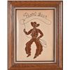 Image 1 : Pearl Beer Stitched Cowboy Advertising Sign