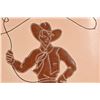 Image 2 : Pearl Beer Stitched Cowboy Advertising Sign