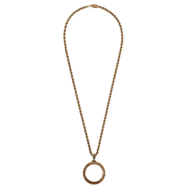14K Gold Bezel and Chain