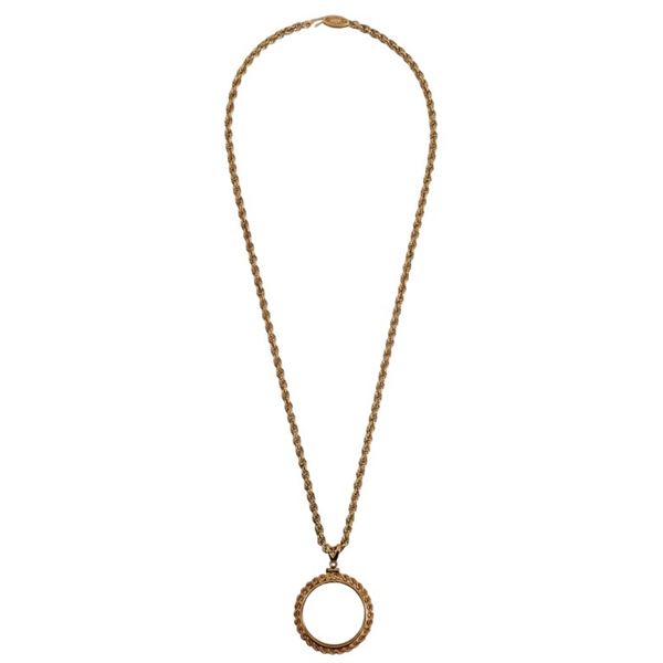 14K Gold Bezel and Chain