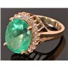 Image 2 : 14K Gold Gem Stone Diamond Ring