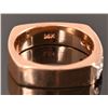 Image 3 : 14K Gold Diamond Ring with (2) 14K Gold Bands