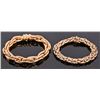 Image 1 : Two 14K Gold Chain Bracelets