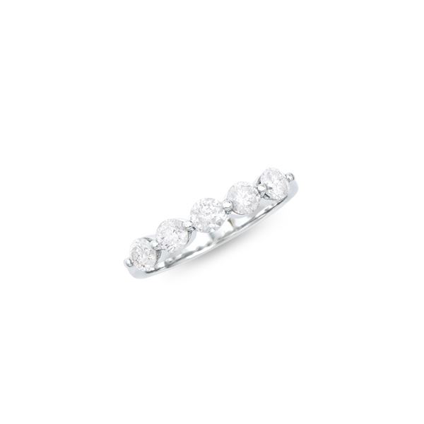 14KT White Gold 1.05ctw Diamond Ring