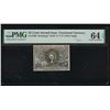Image 1 : 25 Cent Second Issue Fractional PMG 64EPQ